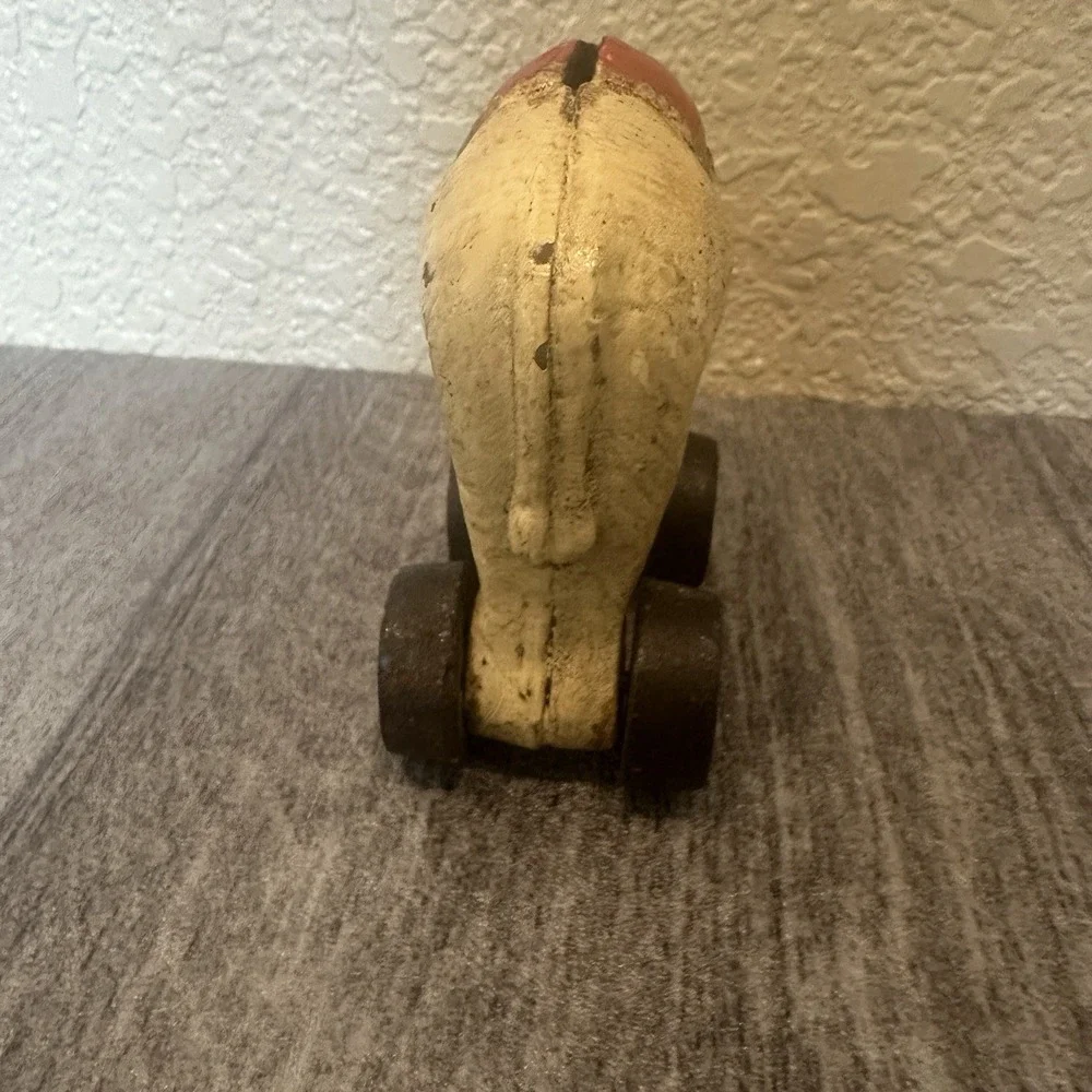 1950s Vintage Jumbo the Elephant Cast Iron Bank--  Rolling Circus Decor